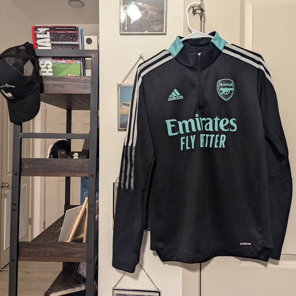 Arsenal Football Club 21/22 Adidas Training Quarter Zip